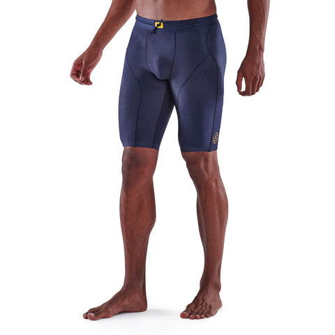 SKINS SERIES-5 MEN'S HALF TIGHTS NAVY BLUE
