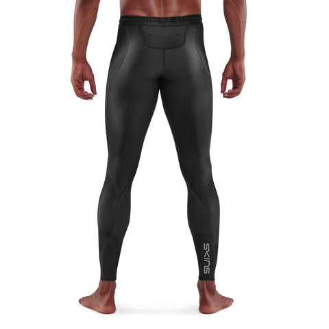 SKINS SERIES-3 MEN'S LONG TIGHTS BLACK