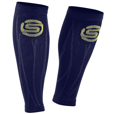 SKINS SERIES-3 UNISEX SEAMLESS RECOVERY CALF SLEEVE NAVY BLUE
