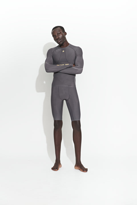 SKINS SERIES-5 MEN'S HALF TIGHTS BLACK