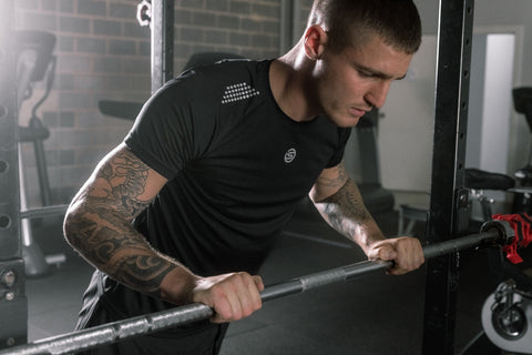 SKINS SERIES-3 MEN'S SHORT SLEEVE ACTIVE TOP NAVY BLUE