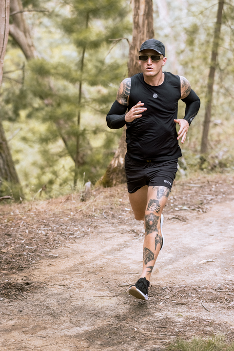 SKINS SERIES-3 MEN'S TANK TOP CHARCOAL