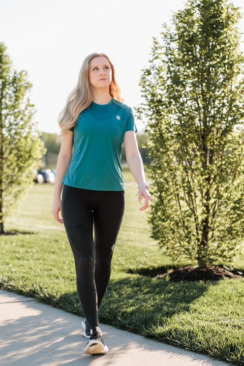 SKINS SERIES-3 WOMEN'S SHORT SLEEVE TOP TEAL