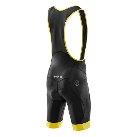 SKINS CYCLE MEN'S ELITE BIB SHORTS BLACK/ZEST