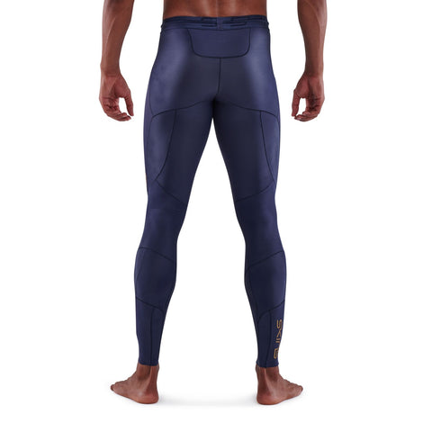 SKINS SERIES-5 MEN'S LONG TIGHTS NAVY BLUE