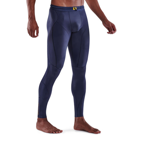 SKINS SERIES-5 MEN'S LONG TIGHTS NAVY BLUE