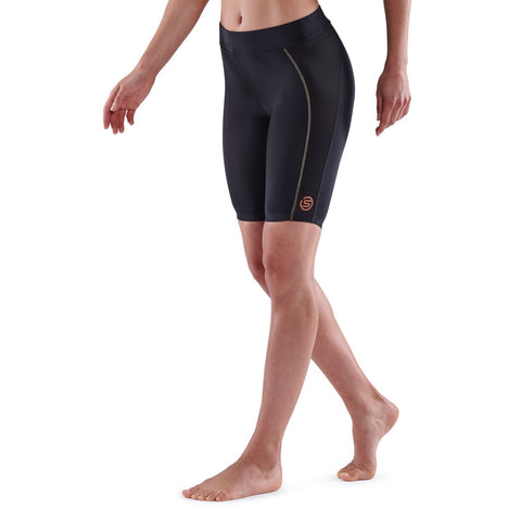 SKINS SERIES-5 WOMEN'S HALF TIGHTS BLACK