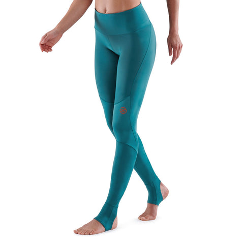 SKINS SERIES-5 WOMEN'S TRAVEL AND RECOVERY LONG TIGHTS TEAL