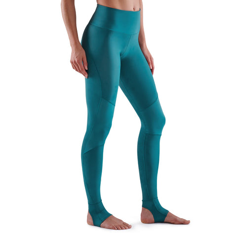 SKINS SERIES-5 WOMEN'S TRAVEL AND RECOVERY LONG TIGHTS TEAL