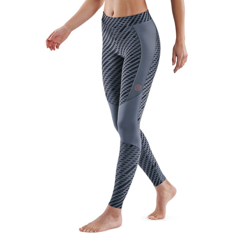 SKINS SERIES-5 WOMEN'S LONG TIGHTS CHARCOAL FADE