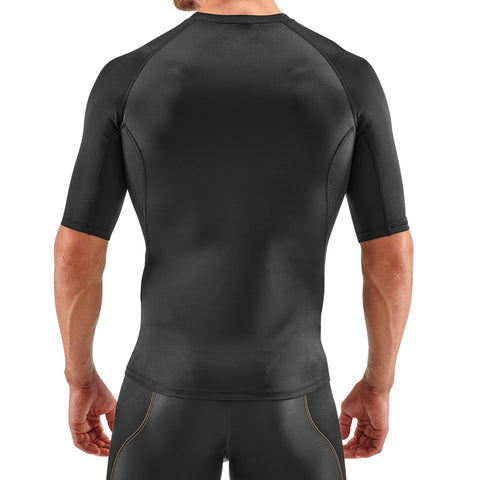 SKINS SERIES-1 MEN'S SHORT SLEEVE TOP BLACK