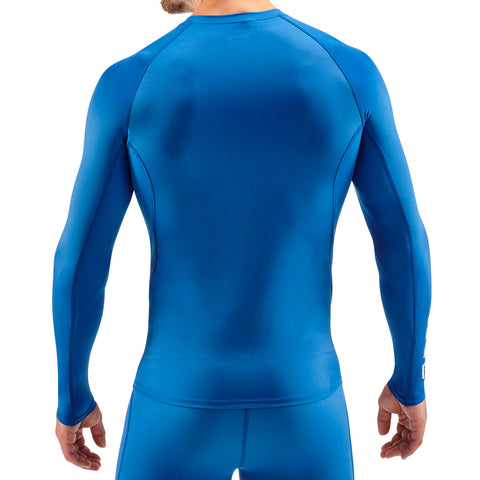 SKINS SERIES-1 MEN'S LONG SLEEVE TOP BRIGHT BLUE