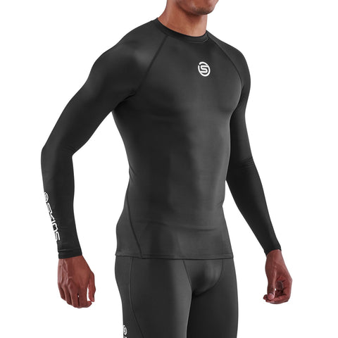 SKINS SERIES-1 MEN'S LONG SLEEVE TOP BLACK