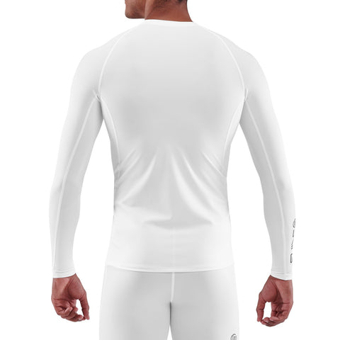 SKINS SERIES-1 MEN'S LONG SLEEVE TOP WHITE