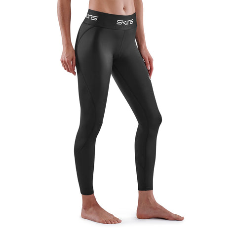 SKINS SERIES-1 WOMEN'S 7/8 TIGHTS BLACK (BREAST CANCER LOGO)