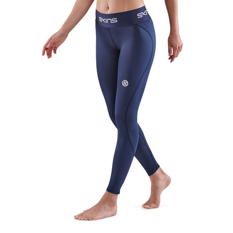 SKINS SERIES-1 WOMEN'S 7/8 TIGHTS NAVY BLUE