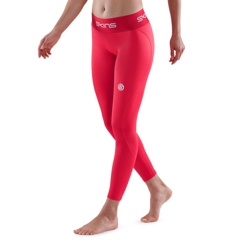 SKINS SERIES-1 WOMEN'S 7/8 TIGHTS RED