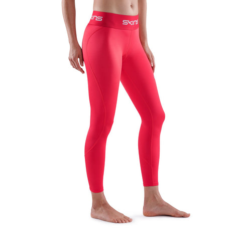 SKINS SERIES-1 WOMEN'S 7/8 TIGHTS RED