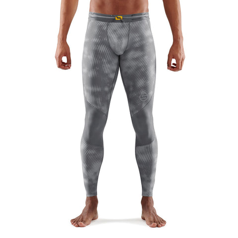 SKINS SERIES-3 MEN'S LONG TIGHTS CAMO GREY