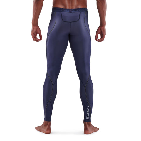 SKINS SERIES-3 MEN'S LONG TIGHTS NAVY BLUE