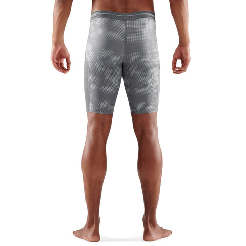 SKINS SERIES-3 MEN'S HALF TIGHTS CAMO GREY