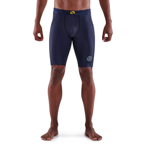 SKINS SERIES-3 MEN'S HALF TIGHTS NAVY BLUE