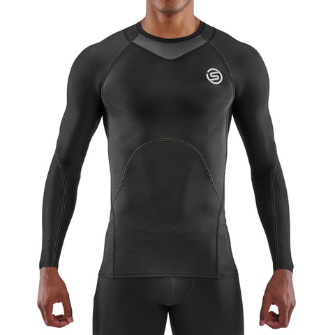 SKINS SERIES-3 MEN'S LONG SLEEVE TOP BLACK