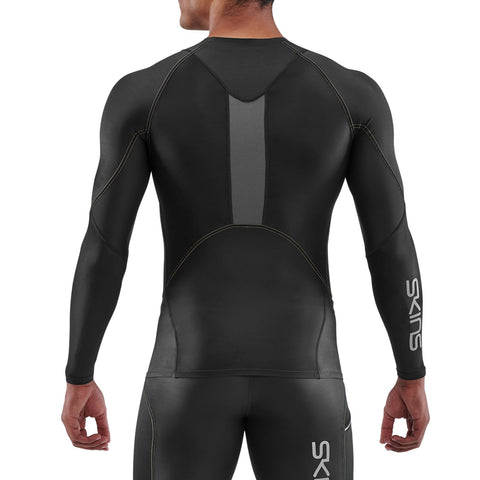 SKINS SERIES-3 MEN'S LONG SLEEVE TOP BLACK