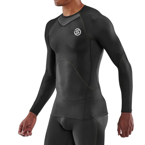 SKINS SERIES-3 MEN'S LONG SLEEVE TOP BLACK