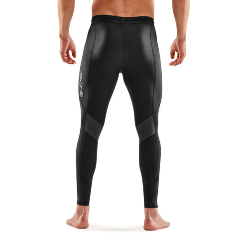 SKINS SERIES-3 MEN’S RECOVERY LONG TIGHTS BLACK/GRAPHITE