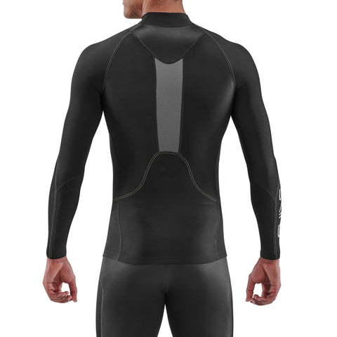 SKINS SERIES-3 MEN'S THERMAL LONG SLEEVE TOP BLACK