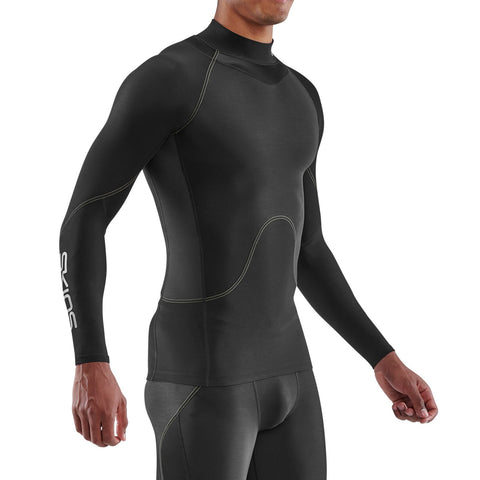 SKINS SERIES-3 MEN'S THERMAL LONG SLEEVE TOP BLACK