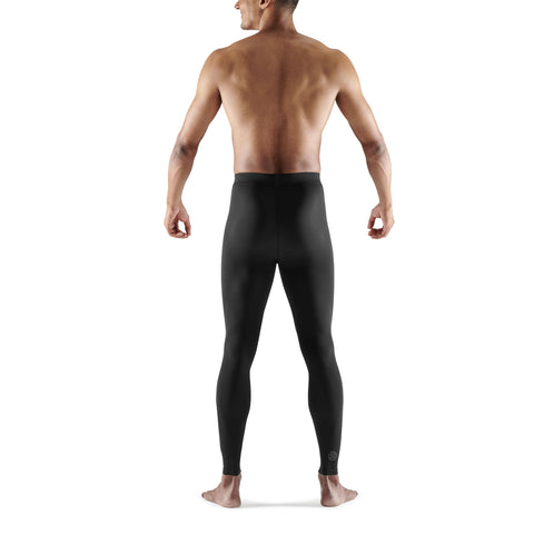 SKINS SERIES-3 MEN'S SLEEPWEAR LONG TIGHTS BLACK