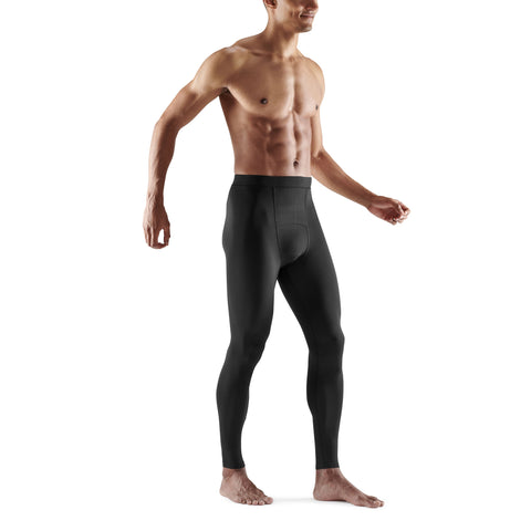 SKINS SERIES-3 MEN'S SLEEPWEAR LONG TIGHTS BLACK