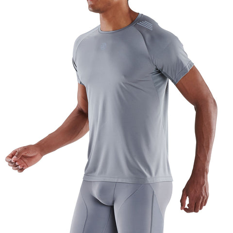 SKINS SERIES-3 MEN'S SHORT SLEEVE ACTIVE TOP MID GREY