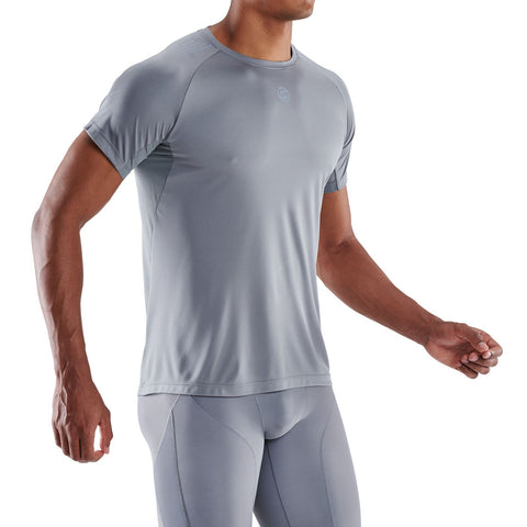 SKINS SERIES-3 MEN'S SHORT SLEEVE ACTIVE TOP MID GREY