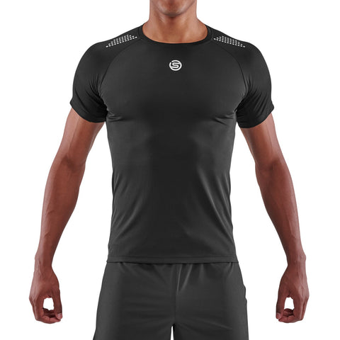 SKINS SERIES-3 MEN'S SHORT SLEEVE ACTIVE TOP BLACK