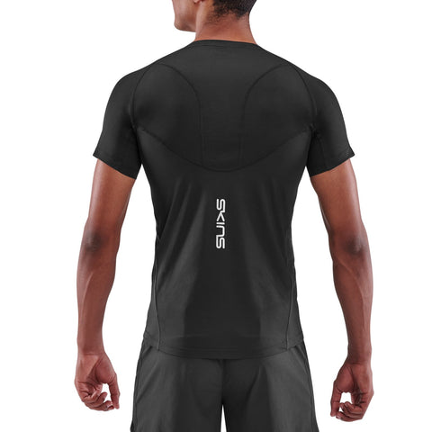 SKINS SERIES-3 MEN'S SHORT SLEEVE ACTIVE TOP BLACK