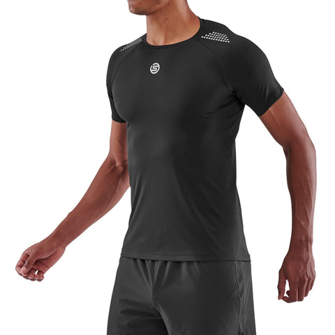 SKINS SERIES-3 MEN'S SHORT SLEEVE ACTIVE TOP BLACK