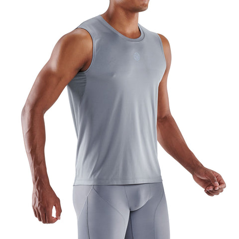 SKINS SERIES-3 MEN'S LONG SLEEVE ACTIVE TOP MID GREY