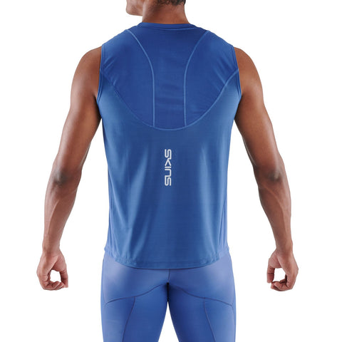 SKINS SERIES-3 MEN'S TANK TOP BLUE