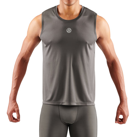 SKINS SERIES-3 MEN'S TANK TOP CHARCOAL