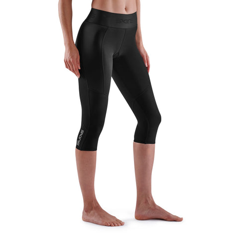 SKINS SERIES-3 WOMEN'S THERMAL 3/4 TIGHTS BLACK