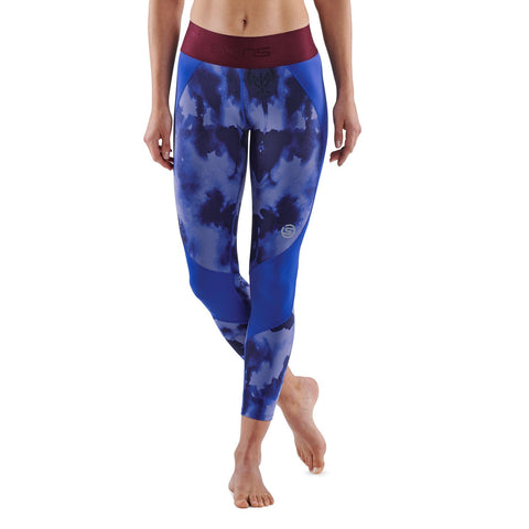 SKINS SERIES-3 WOMEN'S 7/8 TIGHTS BLUE CAMO