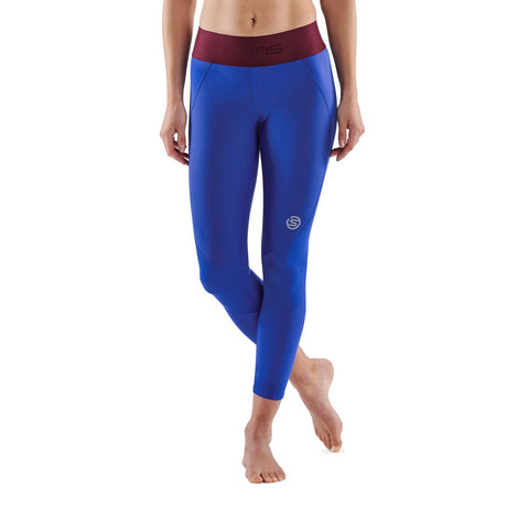 SKINS SERIES-3 WOMEN'S 7/8 TIGHTS DAZZLING BLUE