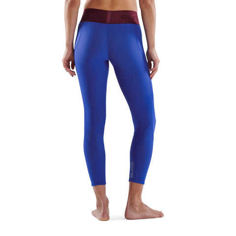 SKINS SERIES-3 WOMEN'S 7/8 TIGHTS DAZZLING BLUE