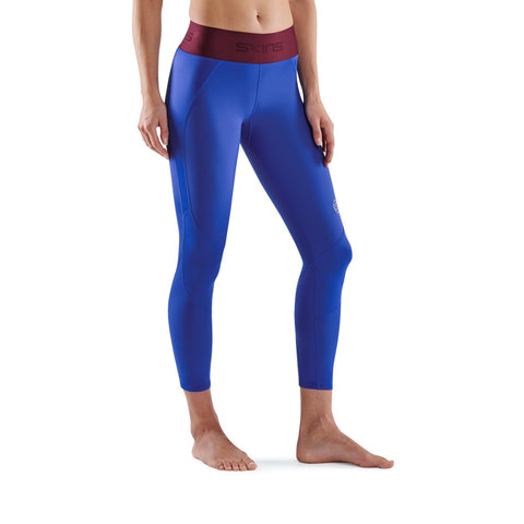 SKINS SERIES-3 WOMEN'S 7/8 TIGHTS DAZZLING BLUE