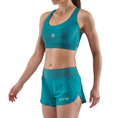 SKINS SERIES-3 WOMEN'S ACTIVE BRA TEAL