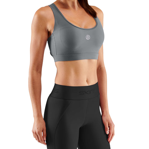 SKINS SERIES-3 WOMEN'S ACTIVE BRA CHARCOAL