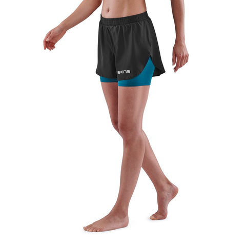 SKINS SERIES-3 WOMEN'S X-FIT SHORTS BLACK